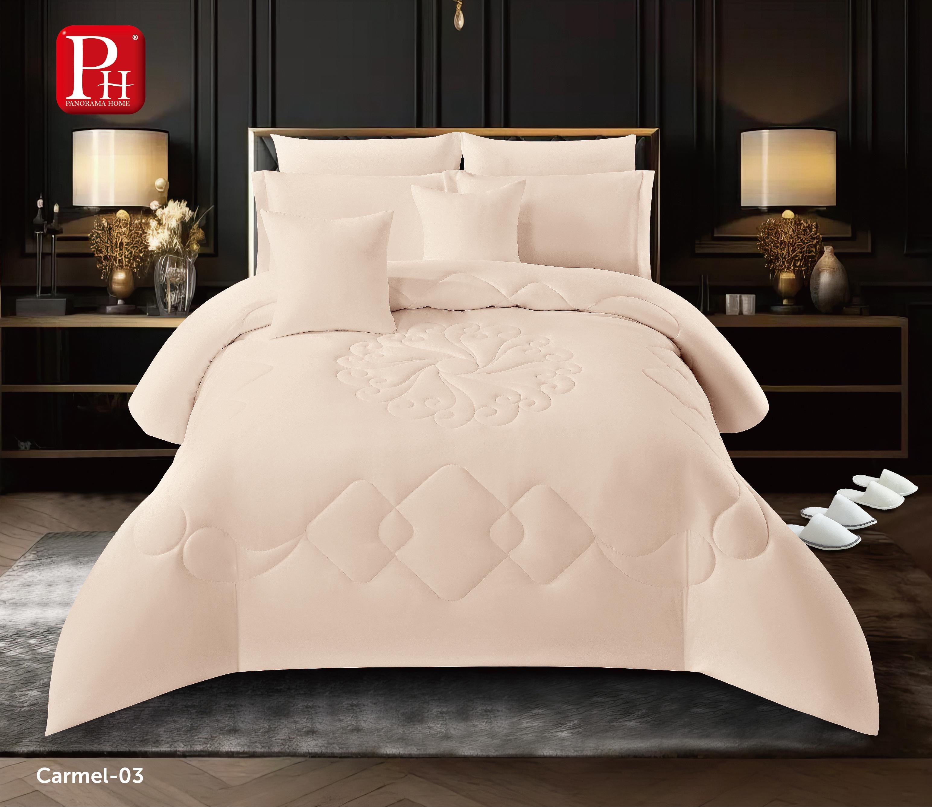 carmel 12 pcs comforter set