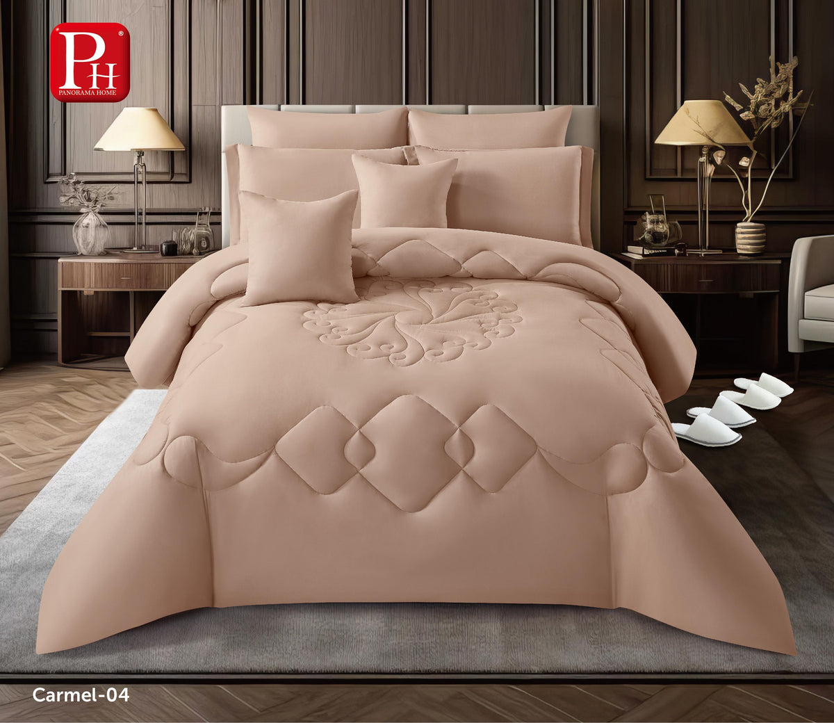 carmel 12 pcs comforter set